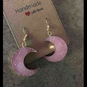 Beautiful Moon Drop Earrings